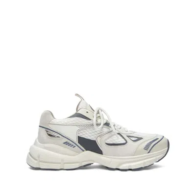 Axel Arigato Marathon Runner Panelled Sneakers In Beige Leather