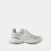 Axel Arigato White & Green Sphere Runner Sneakers In White
