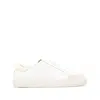 Axel Arigato Round Toe Rubber Sole Contrast Heel In White