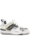 Axel Arigato Gray Patchwork Sneakers In White
