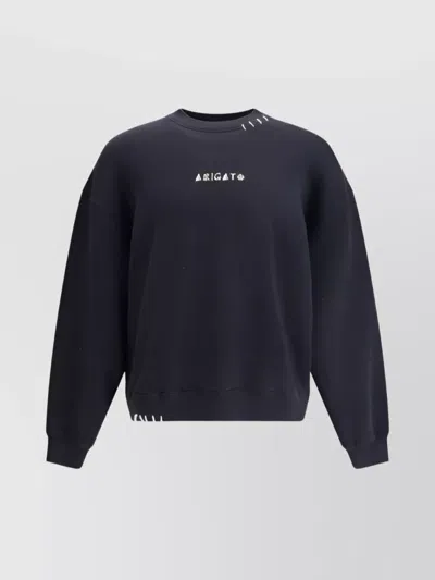 Axel Arigato Soft Cotton Loop Sweatshirt With Iconic Monogram In Blue