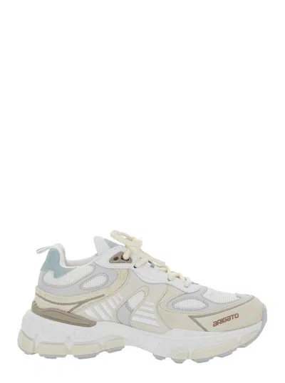 Axel Arigato Sphere Running Multicolor Sneakers With Chunky Sole And Logo On Tongue In Leather And Fabric Blend W