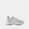 Axel Arigato White & Green Sphere Runner Sneakers