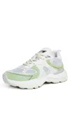 Axel Arigato Sphere Runner Sneakers White/lt Green In White/lt Green