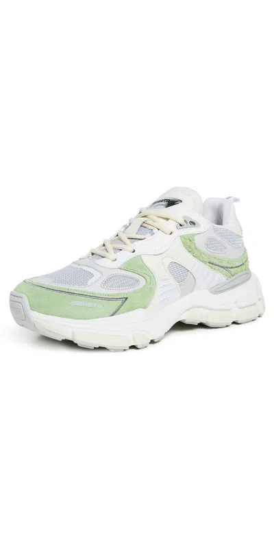 AXEL ARIGATO SPHERE RUNNER SNEAKERS WHITE/LT GREEN