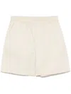 Axel Arigato Stitch Embroidered Shorts In Neutrals