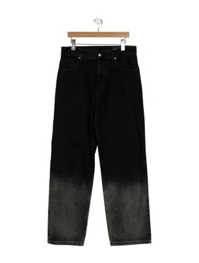 Pre-owned Axel Arigato Straight-leg Jeans In Black
