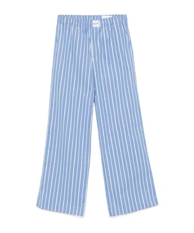 Axel Arigato Striped Casual Pants In Blue