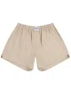 Axel Arigato Striped Cotton-blend Shorts In Neutrals