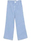 Axel Arigato Striped Casual Pants In Blue