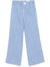 Axel Arigato Striped Casual Pants In Blue