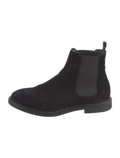 Pre-owned Axel Arigato Suede Chelsea Boots In Black