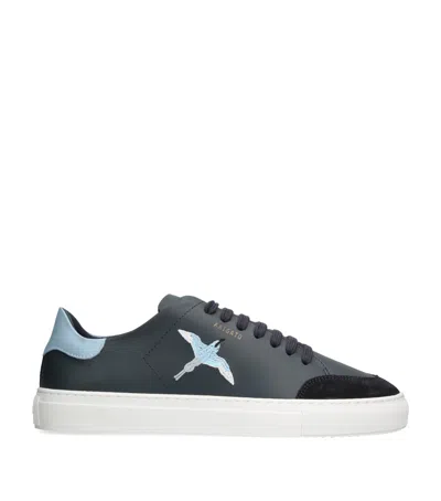 Axel Arigato Suede Clean Bee Bird Low-top Sneaker In Blue