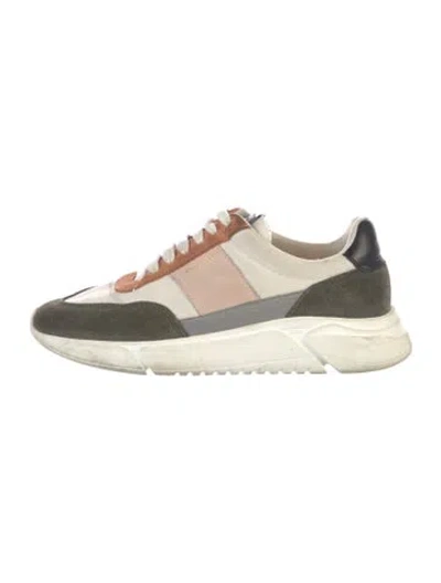 Pre-owned Axel Arigato Suede Colorblock Pattern Sneakers In Blue