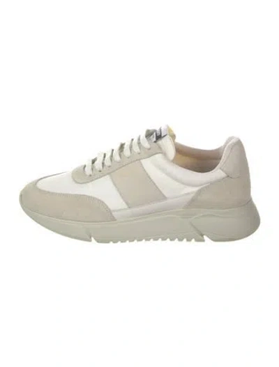 Pre-owned Axel Arigato Suede Colorblock Pattern Sneakers In Neutral