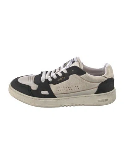 Pre-owned Axel Arigato Suede Colorblock Pattern Sneakers In White