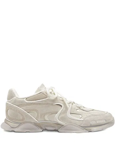 Axel Arigato Suede Leather Panel Trainers In White
