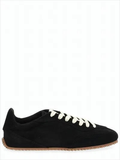 Axel Arigato Suede Low-profile Sneakers With Textured Sole In Black