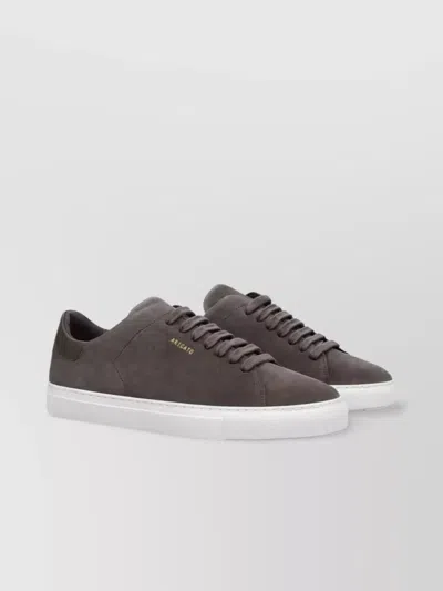 AXEL ARIGATO SUEDE LOW-TOP SNEAKERS ROUND TOE RUBBER SOLE