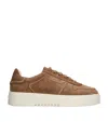 Axel Arigato Suede Orbit Embroidery Low-top Sneakers In Brown