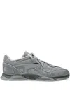 Axel Arigato Suede Panelled Lace-up Sneakers In Gray