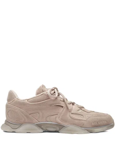Axel Arigato Suede Panelled Lace-up Sneakers In Pink