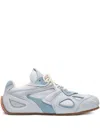 Axel Arigato Suede Panelled Sneakers In Blue