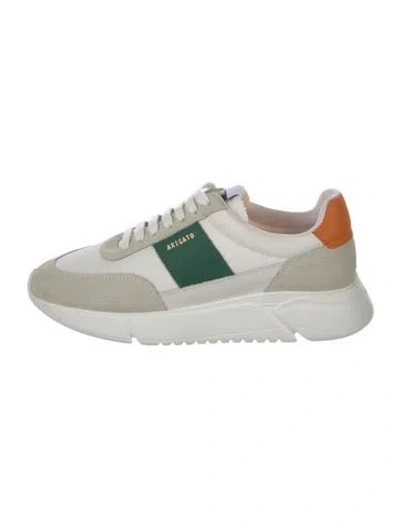 Pre-owned Axel Arigato Suede Printed Sneakers In Blue