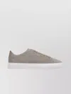 Axel Arigato Clean 90 Beige Sneakers With Side Logo Lettering In Suede Man In Gray