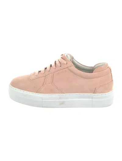 Pre-owned Axel Arigato Suede Sneakers In Pink