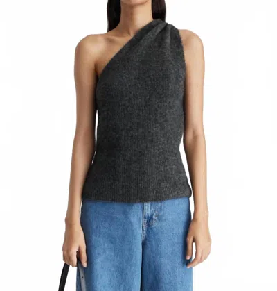 Axel Arigato Suki One-shoulder Top In Gray