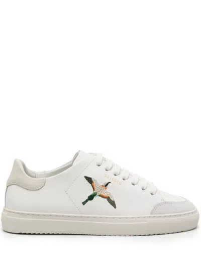 AXEL ARIGATO AXEL ARIGATO LEATHER SNEAKERS WITH EMBROIDERED DETAIL AND RECYCLED MATERIALS