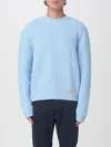 Axel Arigato Block Textured Cotton-blend Sweater In Blue