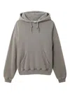 Axel Arigato Distorti Washed Sweatshirt In Grey Cotton In Gold