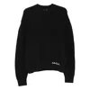 Axel Arigato Textured Knit Crew-neck Sweater In Black