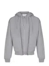 Axel Arigato Cotton Hooded Sweatshirt Featuring Pockets In Gray
