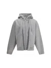 Axel Arigato Men Zip Hoodie In Gray