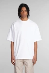 AXEL ARIGATO T-SHIRT IN WHITE COTTON