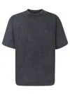 Axel Arigato Relaxed-fit Black T-shirt With Embroidered Logo In Black