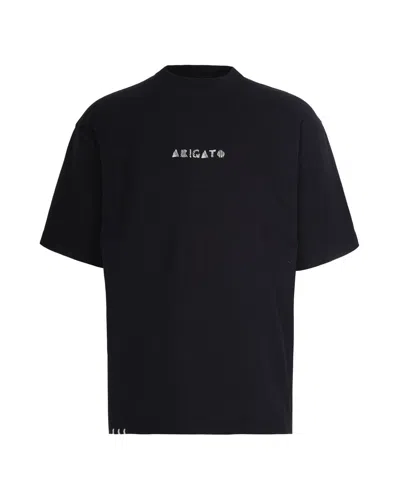 Axel Arigato T-shirt Threaded Nera In Black
