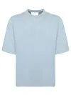 Axel Arigato Organic Cotton T-shirt With Refined Logo Detail In Blue
