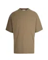 Axel Arigato T-shirt Craft Logo Cammello In Brown