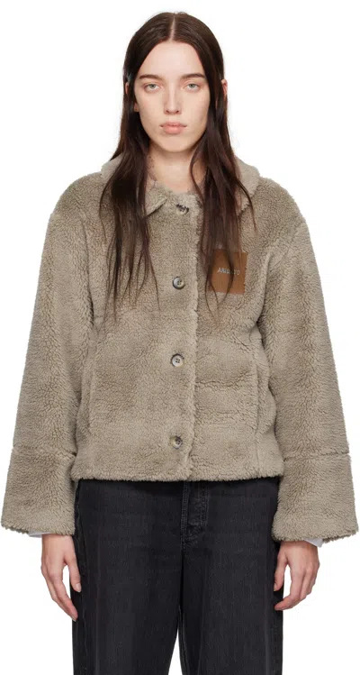 Axel Arigato Taupe Ava Jacket In Stone