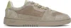 Axel Arigato Taupe Dice Lo Sneakers In Dk Beige/lt Green