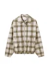 Axel Arigato Terra Check-pattern Jacket In Neutral