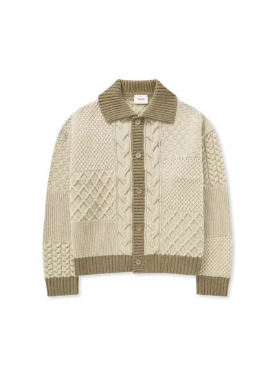 Axel Arigato Textured Franko Cardigan In Neutral
