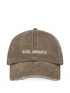 Axel Arigato The Aa Logo-embroidered Baseball Cap In Brown