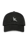 Axel Arigato The Bee Bird Embroidered Baseball Cap In Black