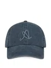 Axel Arigato The Scribble Logo Baseball Cap In Blue