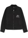 Axel Arigato Black Thread Denim Jacket In Black